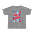 American Honey Mineral-Wash T-Shirt — Patriotic 4th of July Graphic Tee